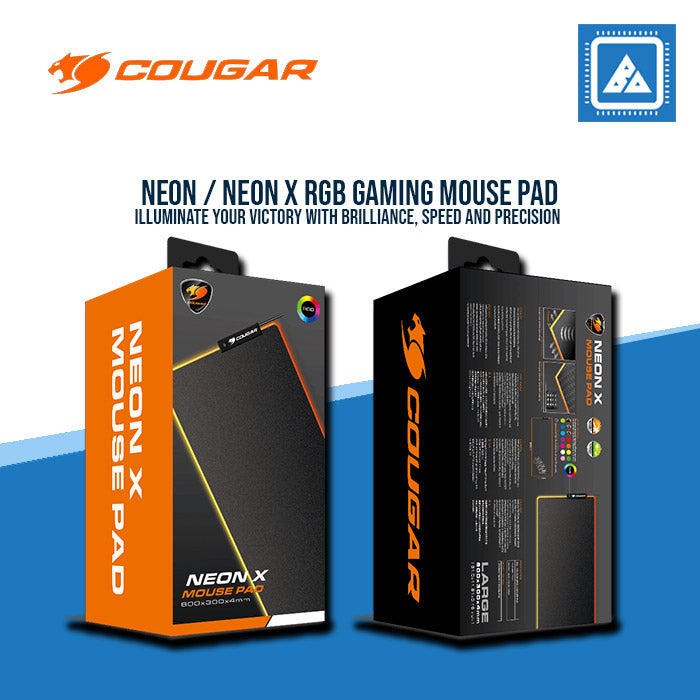 COUGAR NEON | NEON X RGB MOUSE PAD 350*300*4MM/800*300*4MM COUGAR NEON | NEON X RGB MOUSE PAD 350*300*4MM/800*300*4MM